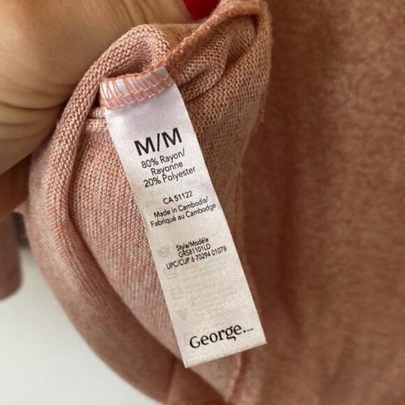 George pink bell sleeve long sleeve coastal cowgirl shirt - Picture 4 of 7